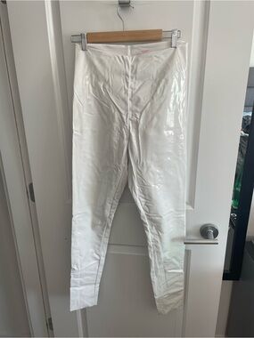 Commando White Glossy High-Rise Leggings